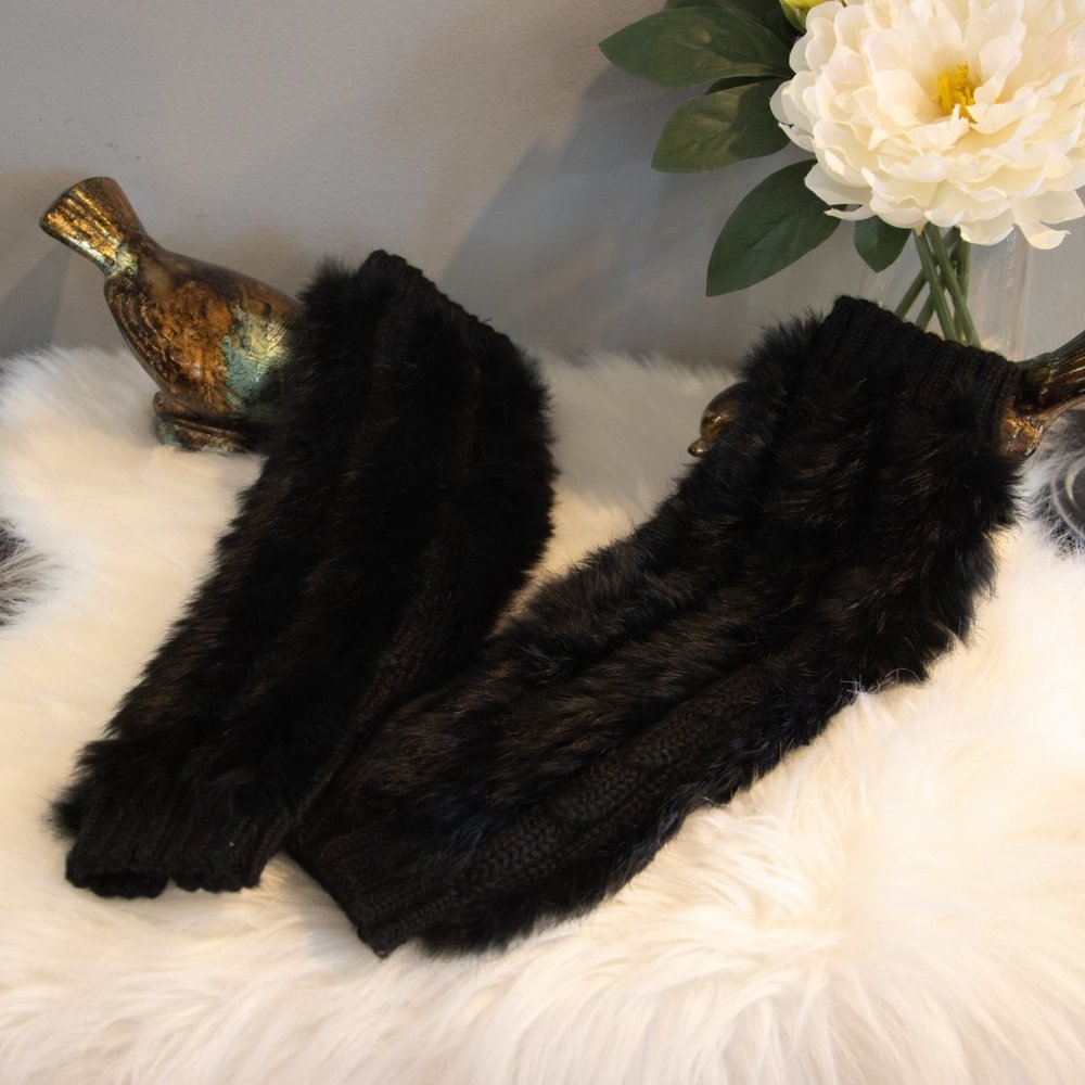 Real Fur Leg Warmers, NEW!